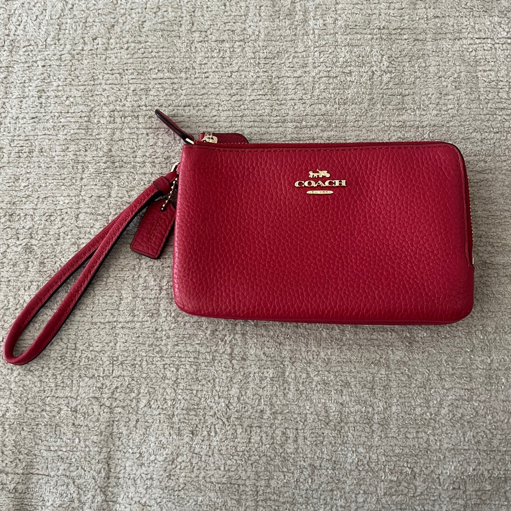 Coach Double Corner Zip Wristlet Wallet- Style 6649